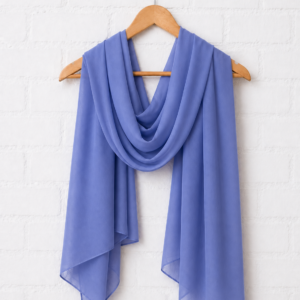 Plain Georgette Hijab –Blue