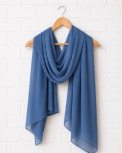 Plain Georgette Hijab – Bright Blue