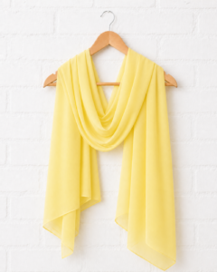 Plain Georgette Hijab – Bright Yellow