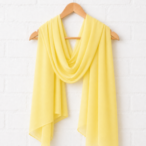Plain Georgette Hijab – Bright Yellow