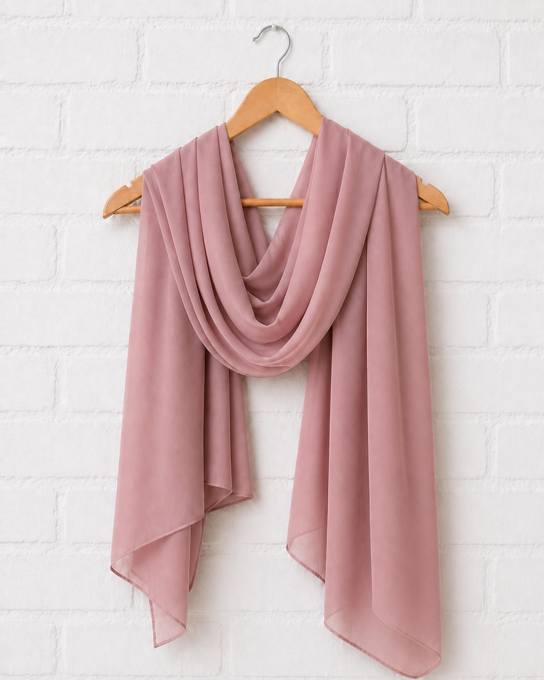 Plain Georgette Hijab – Blush Pink