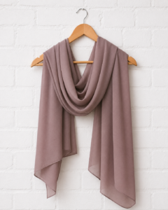 Plain Georgette Hijab -Dusty rose
