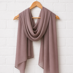 Plain Georgette Hijab -Dusty rose