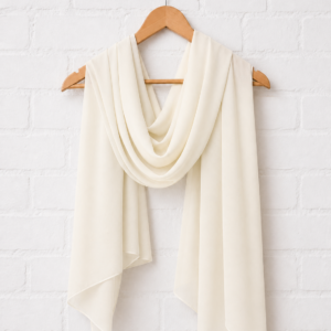 Soft Ivory- Plain Georgette Hijab