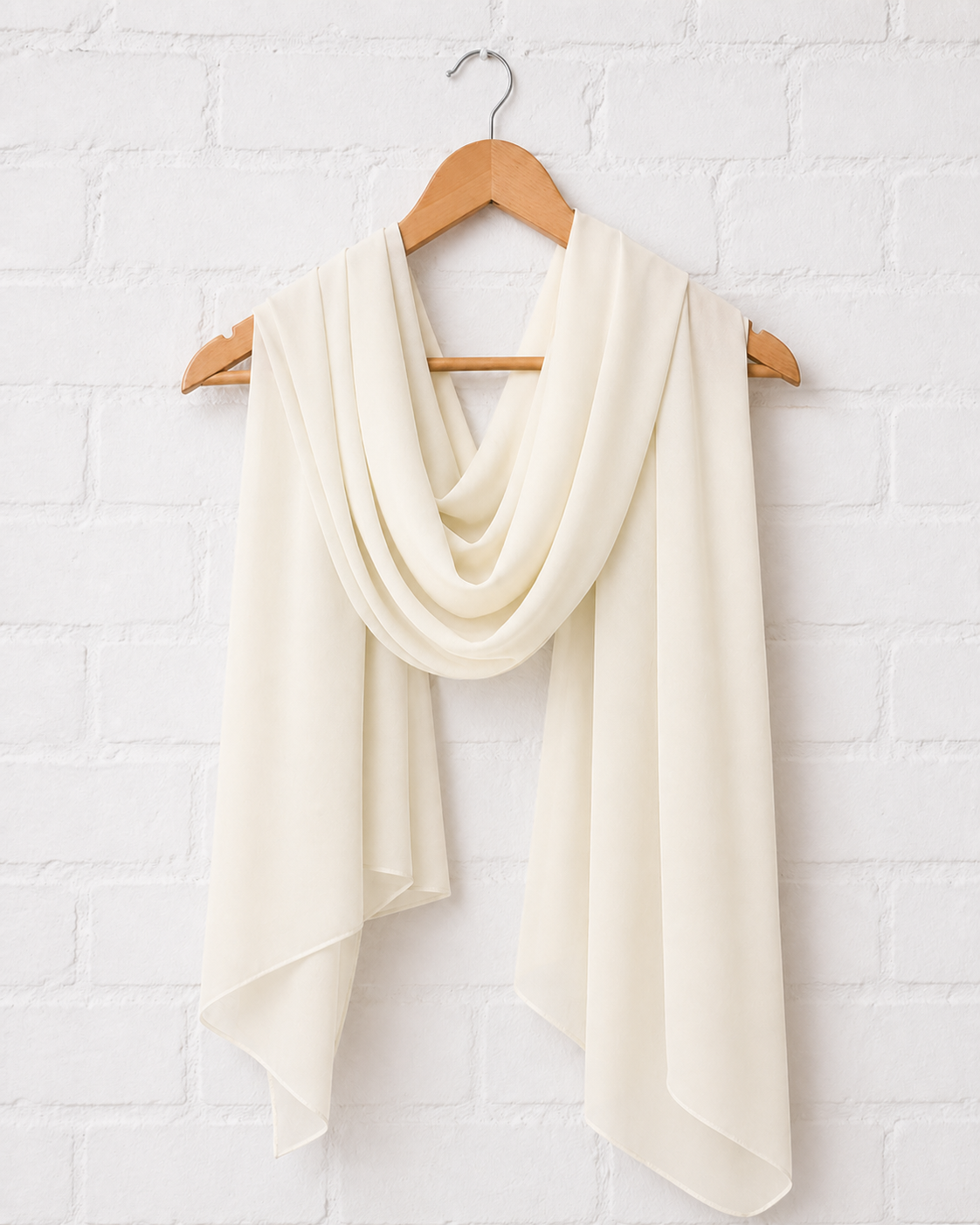 Soft Ivory- Plain Georgette Hijab