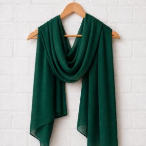 Plain Georgette Hijab - Dark Teal