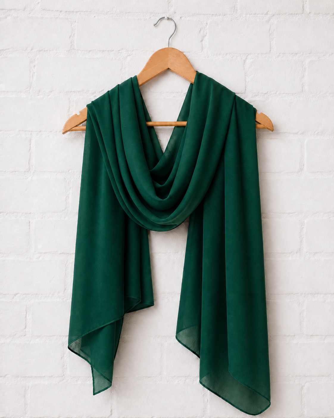 Plain Georgette Hijab - Dark Teal