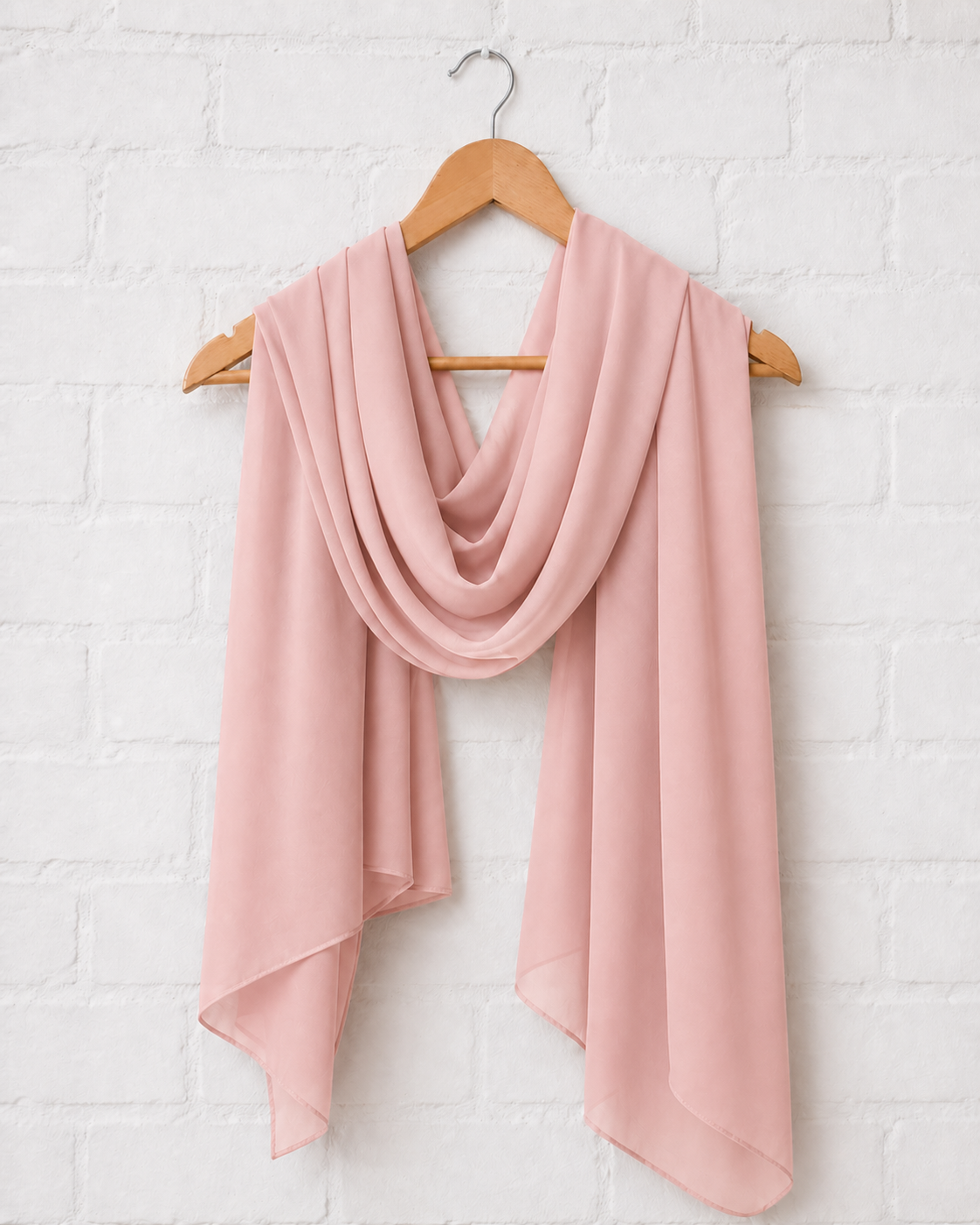 Plain Georgette Hijab -Bright Pink