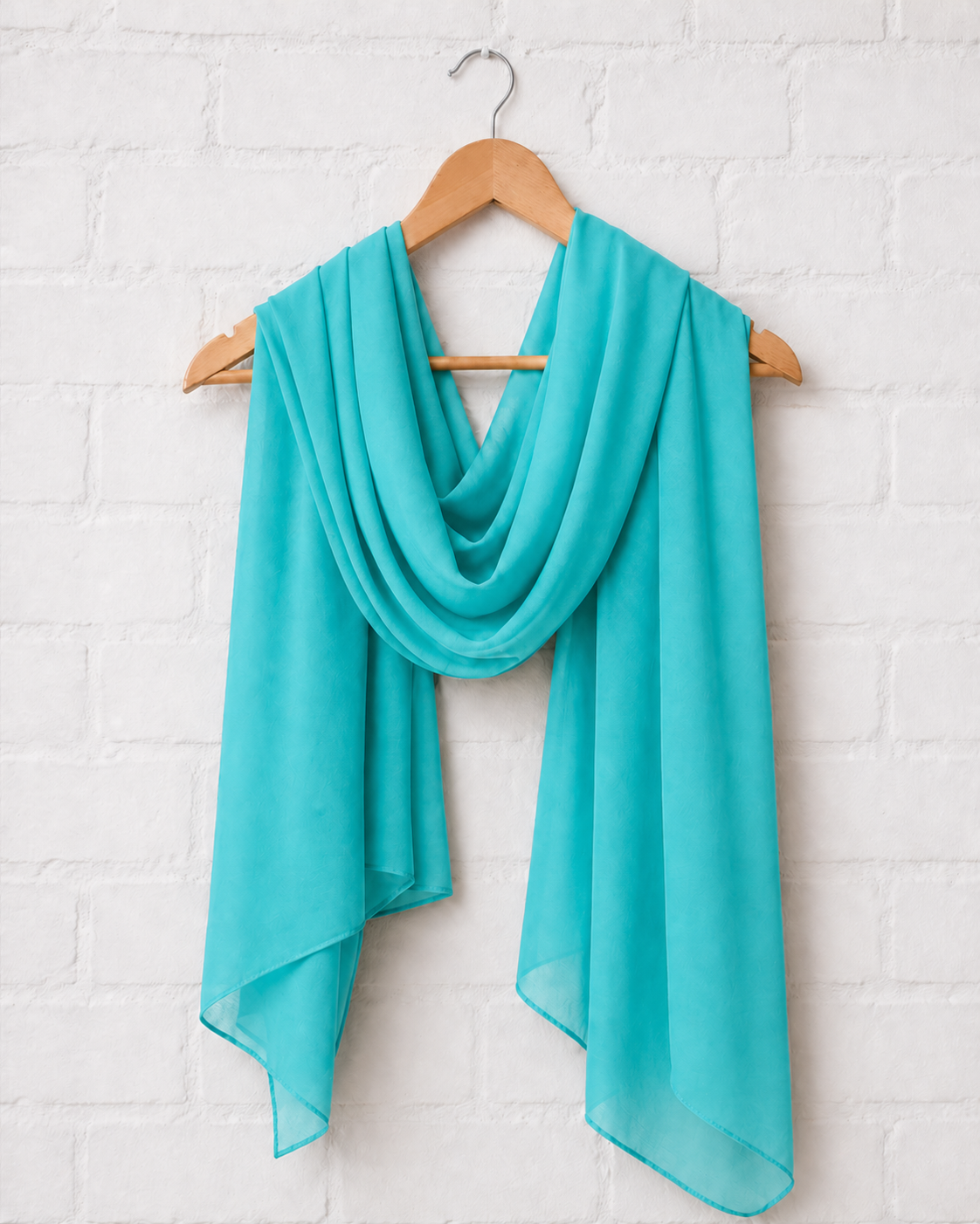 Plain Georgette Hijab –Teal