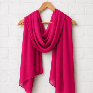 Plain Georgette Hijab –Magenta