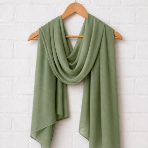 Plain Georgette Hijab –Green