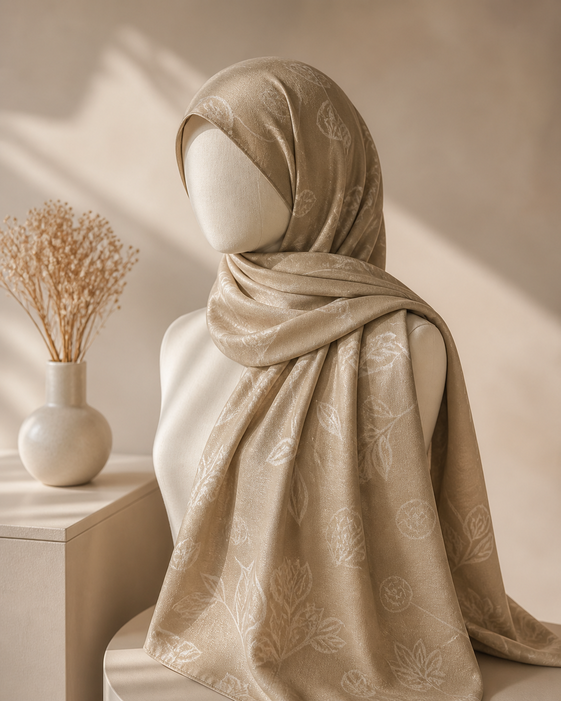 beige modal hijab