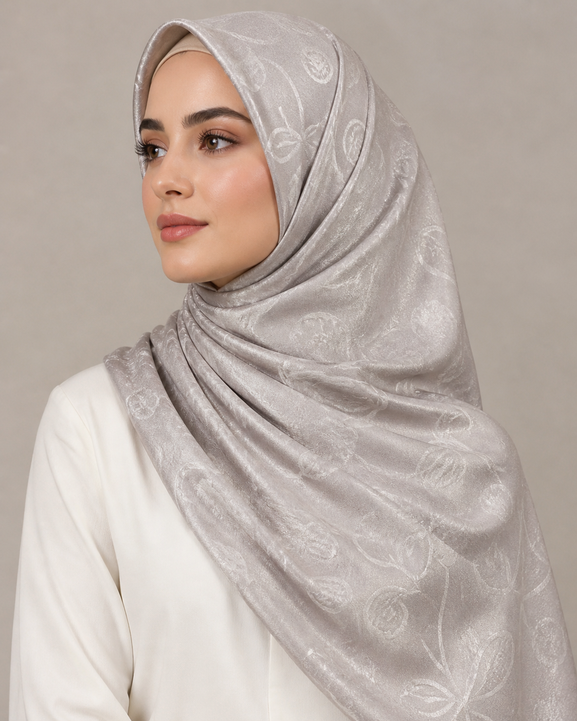 Grey Modal Hijab